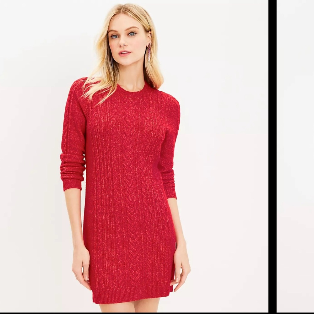 Brand New w/tags Cable Knit Sweater Dress